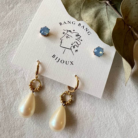 Vintage Drop + Swarovski Stud Pack