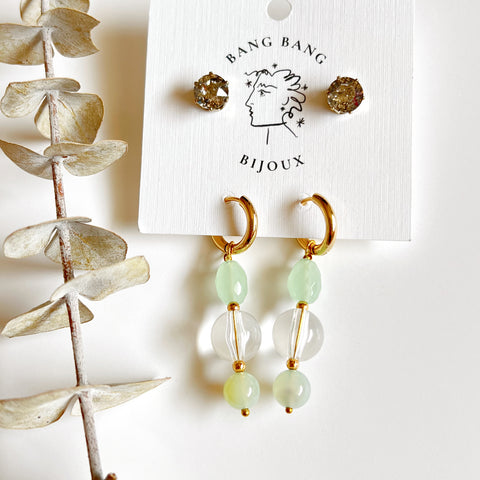 Vintage Drop + Swarovski Stud Pack