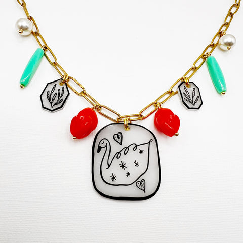 Collage Charm Necklace