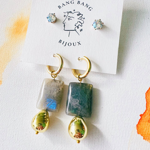 Vintage Drop + Swarovski Stud Pack