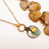 Vintage Coin + Sea Glass Charm Pop Necklace