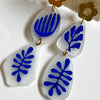 Abstract Drops With Floral Posts