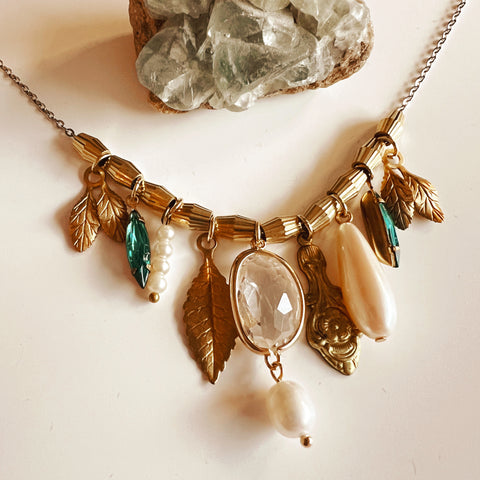 Vintage Cluster Necklace