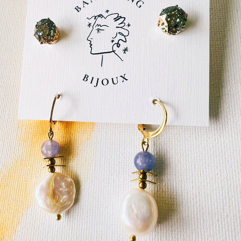 Vintage Drop + Swarovski Stud Pack