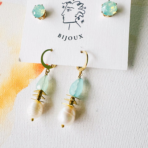 Vintage Drop + Swarovski Stud Pack