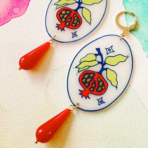 Pomegranate Earrings