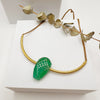 Shaka Necklace: Green Quartz