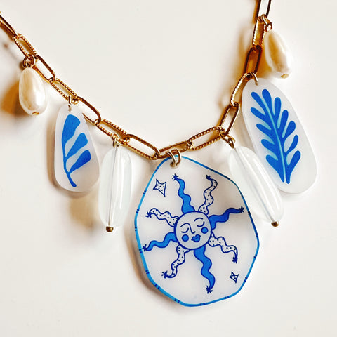Hand-Painted Charm Necklace