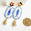 Feesh Drops With Posts + Lucite Pearls