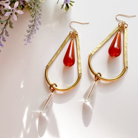 More is More: Clear + Dark Amber Lucite