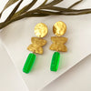 Midas + Vintage Lucite Drop Earrings