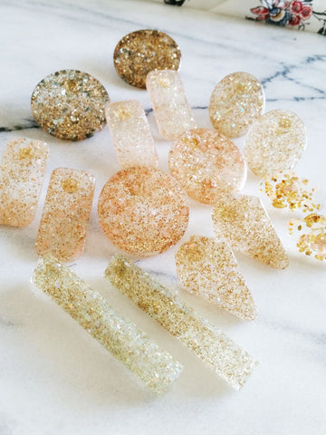 Ice Earrings Various Colours and Shapes