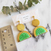 Gilded Happy Slice Earrings