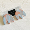Little Tulip Studs: Baby Pink + Blue