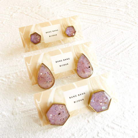 Galaxy Studs: Soft Lilac