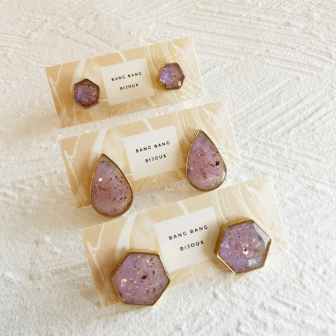 Galaxy Studs: Soft Lilac