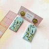 Golden Bods Fine Line Earrings