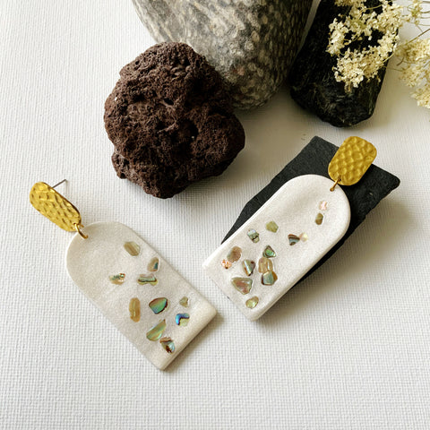 Mermaid Tombstone Earrings