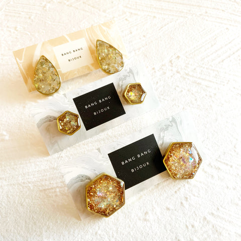Galaxy Studs: Champagne