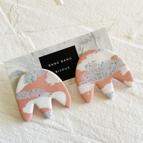 Little Tulip Studs: Neutral Pink