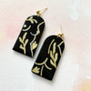 Golden Bods Fine Line Earrings
