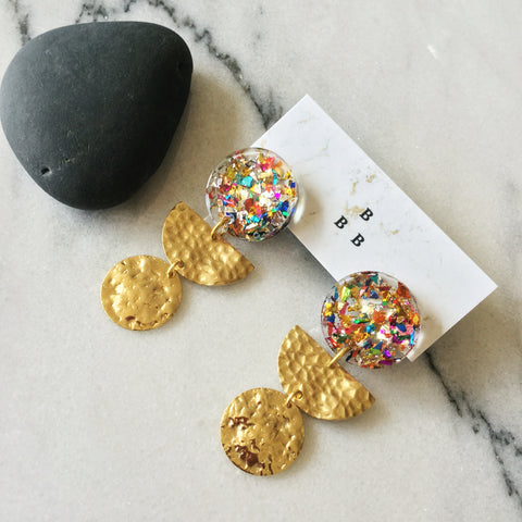 Soft Pop Earrings: Confetti