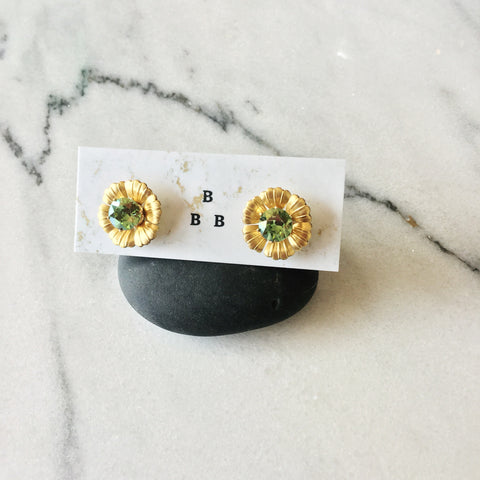 Floral Ear Shields: Irridescent Green