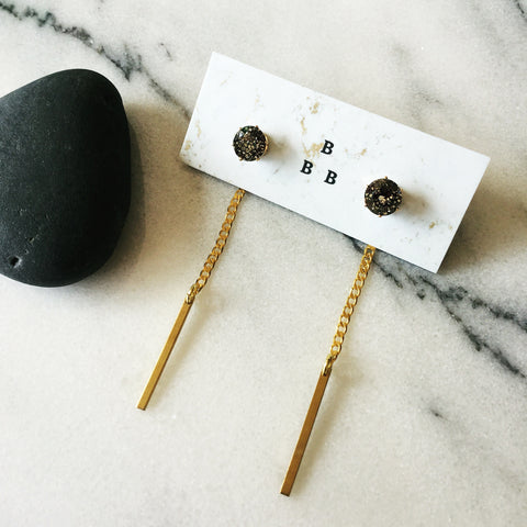 Crystal Swingers: Black + White Swarovski