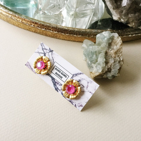 Floral Ear Shields: Pink