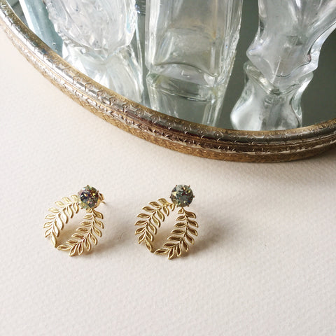 Floral Ear Shields: Siler + Gold Foiled