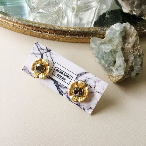 Floral Ear Shields: Gold + Silver Foiled