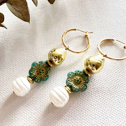 Retro Pop Flower Earrings